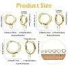 16Pcs 201 Stainless Steel Huggie Hoop Earring Findings STAS-FS0002-27B-4