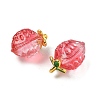 Transparent Glass Pendants GLAA-P072-03G-08-2