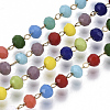 Handmade Faceted Glass Beaded Chains CHS-T003-06G-4