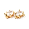 Clear Glass Charms KK-M233-42G-3