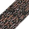 Electroplate Glass Beads Strands GLAA-Q105-03S-1
