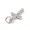 Brass Micro Pave Cubic Zirconia Charms KK-C012-43P-3