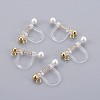 Plastic Clip-on Earring Findings X-STAS-P221-24G-1