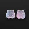 Two Tone Transparent Spray Painted Glass Beads GLAA-T022-22-C04-3