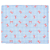 Bowknot & Tartan Pattern Cotton Fabric DIY-WH0890-31B-1
