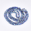 Electroplate Glass Beads Strands EGLA-S176-07B-B01-2