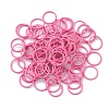 100Pcs Baking Paint Zinc Alloy Open Jump Rings FIND-WH0032-85B-10-1