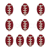 10Pcs Handmade Polymer Clay Rhinestone Beads CLAY-OC0001-08-1