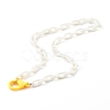 Personalized ABS Plastic Cable Chain Necklaces NJEW-JN03479-2