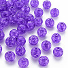 Transparent Crackle Acrylic Beads MACR-S373-66C-N21-1