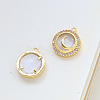 Brass Micro Pave Cubic Zirconia Pendants INS-PW0002-01C-1