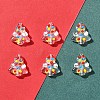 6Pcs Handmade Bumpy Glass Beads Strands LAMP-FS0001-16F-2