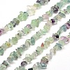 Natural Fluorite Chip Bead Strands X-G-M205-08-1