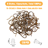 SUPERFINDINGS 108Pcs 9 Style Brass Earring Hooks KK-FH0006-11-2