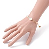 Sunflower Natural Shell Beads Bracelet BJEW-TA00027-5