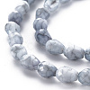Opaque Baking Painted Glass Beads Strands EGLA-N006-007E-3