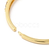 Colorful Cubic Zirconia Knot Hinged Bangle BJEW-L681-003G-4