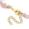 Cherry Quartz Glass Anklets AJEW-AN00592-05-4