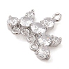 Brass Pave Clear Glass Chandelier Component Links KK-S388-19P-2