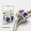Alloy Enamel European Beads MPDL-R011-03-1