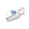 925 Sterling Silver Cubic Zirconia Moon Charms STER-R002-02S-04-2
