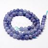 Natural White Jade Imitation Aquamarine Beads Strands G-F364-15-6mm-2