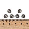 Brass Rhinestone Spacer Beads RB-A014-Z7mm-01B-4