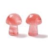 Synthetic Cherry Quartz Glass GuaSha Stone G-A205-26E-2