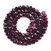 Baking Paint Imitation Jade Glass Bead Strands DGLA-A034-J4MM-A02-2