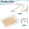 300Pcs Brass Earring Hooks KK-SP0001-35G-2