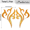 2Pcs Cloud Clothing Computerized Embroidery Cloth Iron on/Sew on Patches DIY-GF0012-97A-2