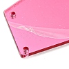Translucent Acrylic Connector Charms MACR-G065-10A-01-3