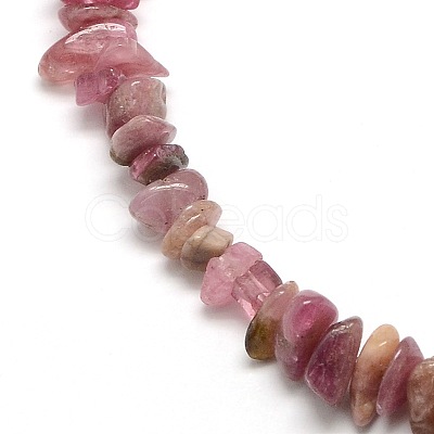 Natural Red Tourmaline Beads Strands X-G-P035-15-1