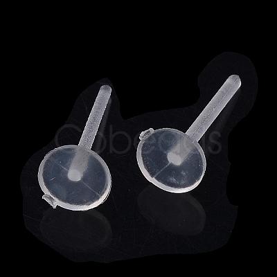 Plastic Stud Earring Findings KY-R011-01-1