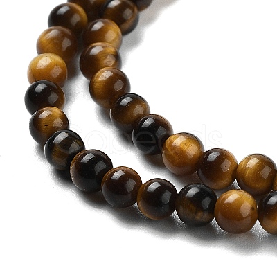 Natural Tiger Eye Beads Strands G-G099-4mm-4-1
