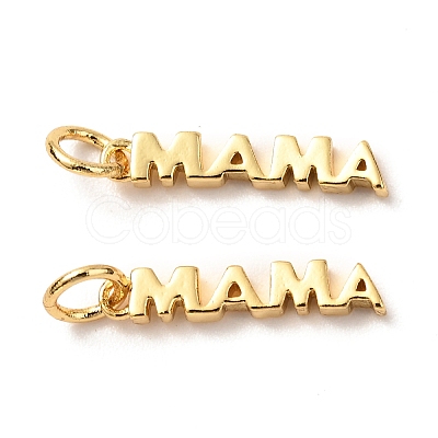 Mother's Day Brass Pendants KK-G399-25-1