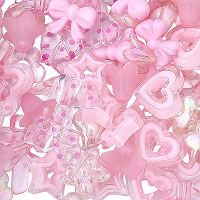 152Pcs Acrylic Beads OACR-BM0001-12B-1
