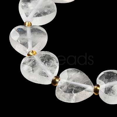 Natural Quartz Crystal Beads Strands G-B044-B15-01-1
