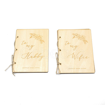 Creative Wooden Greeting Cards DIY-WH0196-66-1
