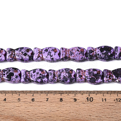 Spray Painted Synthetic Turquoise Beads Strands TURQ-T004-16D-1
