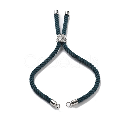 Twisted Nylon Cord Silder Bracelets DIY-B066-03P-30-1