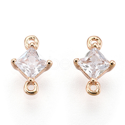 Long-Lasting Plated Brass Cubic Zirconia Links X-KK-K204-105G-NF-1