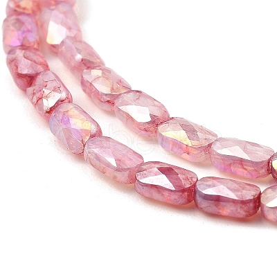 Imitation Jade Glass Beads Strands GLAA-P058-04A-03-1