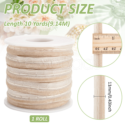 10 Yards Velvet Lip Cord Trim SRIB-BC0001-33A-1