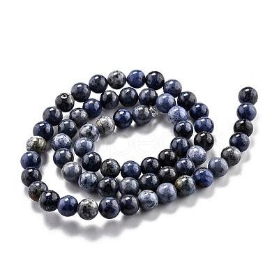 Natural Dumortierite Quartz Beads Strands G-L574-07B-1