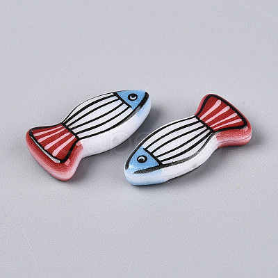 Printed Opaque Resin Beads RESI-N043-22B-1