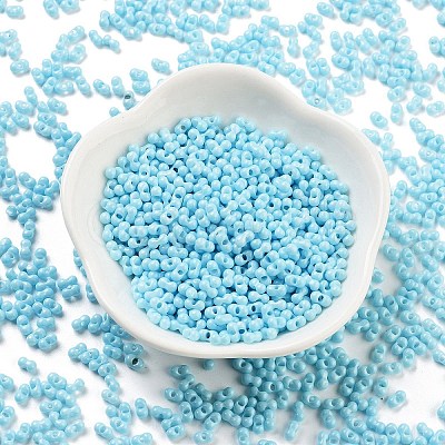 Baking Paint Glass Seed Beads SEED-A033-05P-1