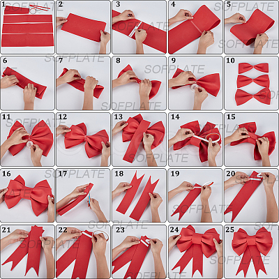 1 Bag EVA Bowknot Making Kits AJEW-SP0003-71B-1
