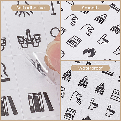PVC Self-adhesive Stickers DIY-GF0013-33-1