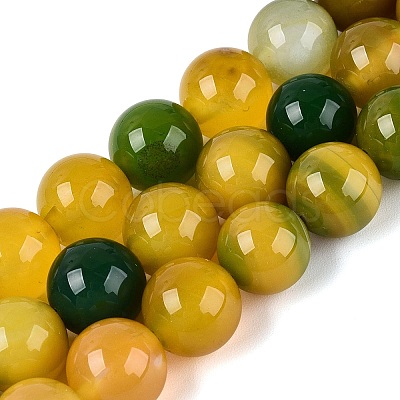 Dyed Natural Agate Beads Strands G-Q606-45A-03-1